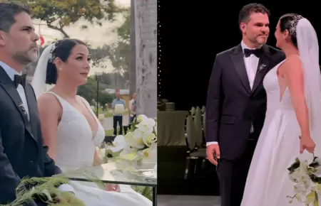 Natalia Salas y Sergio Coloma se casaron por religioso en emotiva ceremonia
