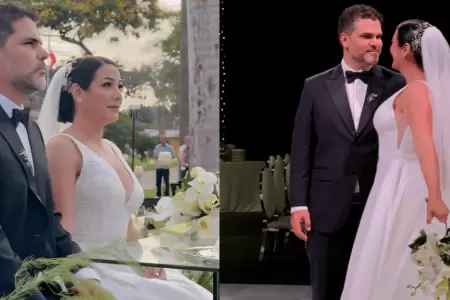 Natalia Salas y Sergio Coloma se casaron por religioso en emotiva ceremonia