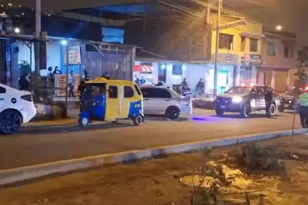 Ataque criminal en San Juan de Miraflores