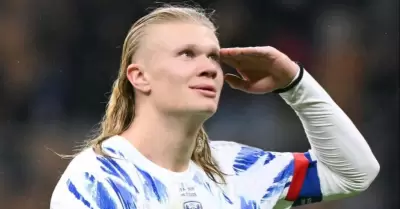 Erling Haaland marc doblete ante Italia.