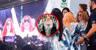 Susy y Shakira se encuentran para primer concierto de en Lima del "Las mujeres y