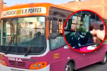 SMP: Bus de transporte pblico sufre nuevo ataque de extorsionadores a plena luz