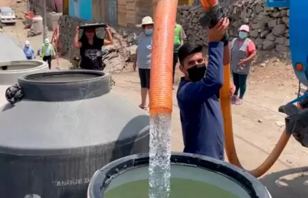 Corte de agua.