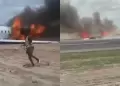 Avin de ministro se estrella tras mal ATERRIZAJE: Despiste provoc incendio de la aeronave