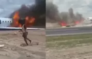 Avin de ministro se estrella tras mal ATERRIZAJE: Despiste provoc incendio de la aeronave