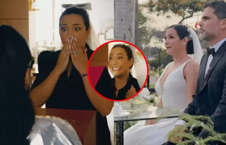 Natalia Salas recibe inesperado regalo tras su boda religiosa