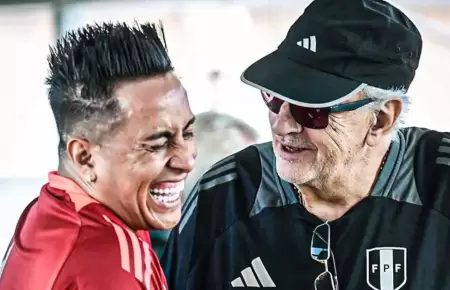 Jorge Fosssati y Christian Cueva en la seleccin peruana.