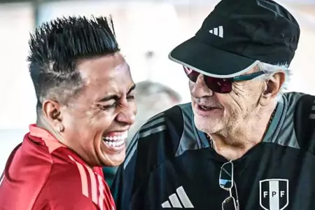 Jorge Fosssati y Christian Cueva en la seleccin peruana.