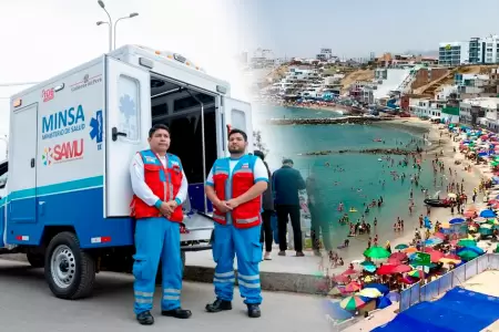 Minsa ampl�a bases SAMU en San Bartolo, pr�ximos a la temporada de verano.