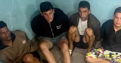 Capturan a 11 presuntos miembros de banda extorsiva