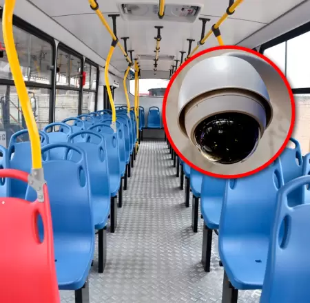 8 mil buses de transporte p�blico contar�n con 5 c�maras de videovigilancia.