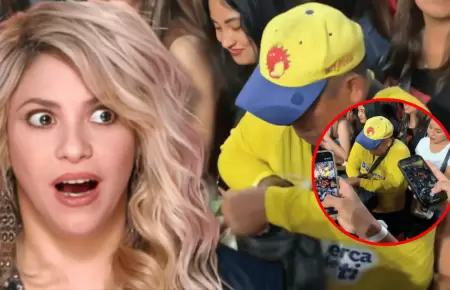 Heladero peruano causa furor vendiendo helados en concierto de Shakira