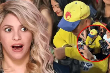 Heladero peruano causa furor vendiendo helados en concierto de Shakira