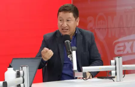 Guido Bellido en los estudios de Exitosa.