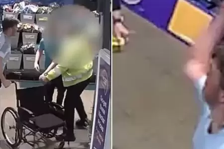 Joven finge discapacidad para robar cerveza