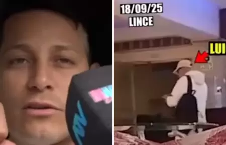 Luigui Carbajal es 'ampayado' en hotel