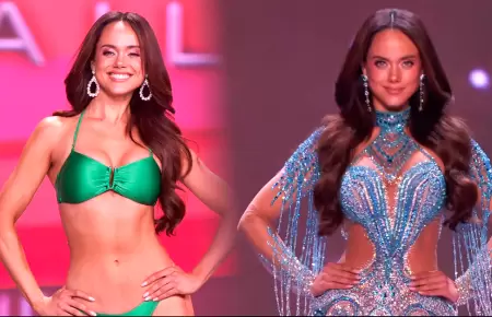 Miss Per brill en la competencia preliminar del Miss Universo 2025.