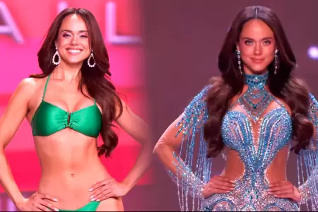 Miss Per brill en la competencia preliminar del Miss Universo 2025.