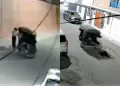 Chiclayo: Tres sujetos en mototaxi arrastran y golpean a un mujer tras robarle su celular
