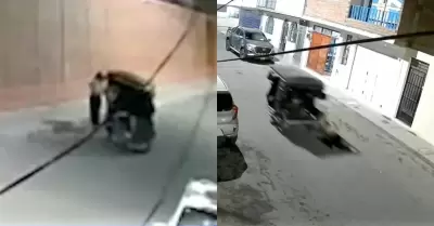 Mujer fue arrastrada al evitar robo de sus pertenencias.