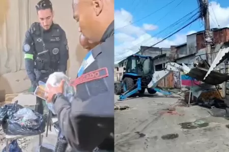Redada policial en Ro de Janeiro, Brasil.