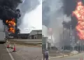 Planta de petrleo se incendia en Venezuela: Una explosin provoc la evacuacin del personal