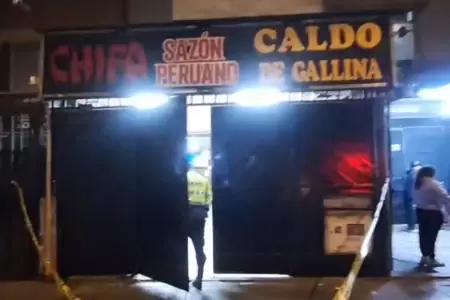 Ataque en chifa de San Luis