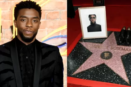 Chadwick Boseman recibe estrella pstuma en el Paseo de la Fama de Hollywood
