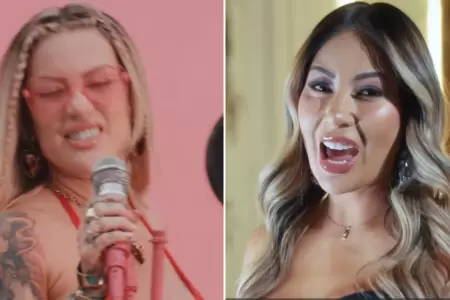 Leslie Shaw felicita a Pamela Lpez por su debut como cantante