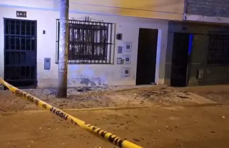 SJL: Sujetos detonan explosivo frente a casa de comerciantes textiles