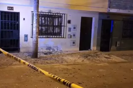 SJL: Sujetos detonan explosivo frente a casa de comerciantes textiles