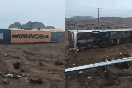 Despite de bus interprovincial en Arequipa deja el saldo de al menos 10 heridos