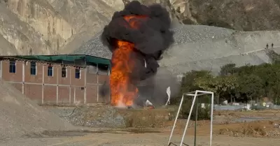 Operativo contra la minera ilegal en Pataz.