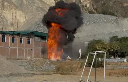 Operativo contra la minera ilegal en Pataz.