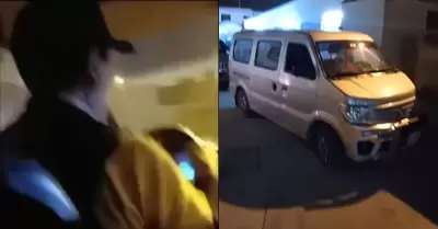 Sicario grab el momento del ataque a minivan en Carabayllo.