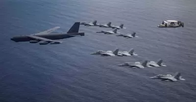 Aviones de guerra estadounidenses sobrevolaron costas de Venezuela.