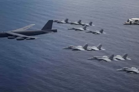 Aviones de guerra estadounidenses sobrevolaron costas de Venezuela.