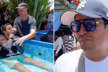 Reimond Manco sorprende al bautizarse