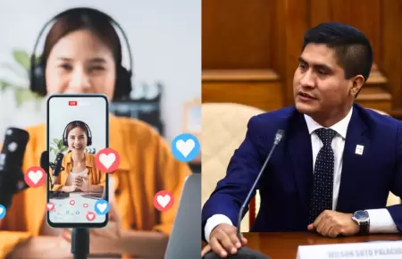Congresista Wilson Soto sostiene propuesta sobre regulacin de influencers.