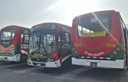 Conductores de empresa Santa Catalina paralizan labores parcialmente