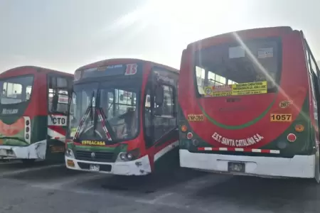 Conductores de empresa Santa Catalina paralizan labores parcialmente