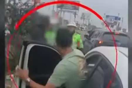 Indigente amenaza a conductores en el Callao si no le daban dinero.