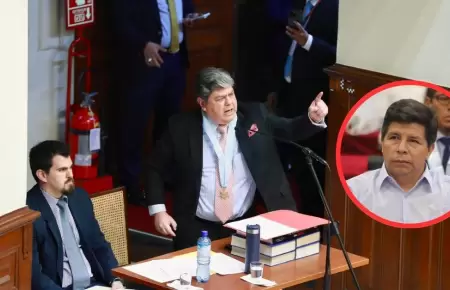 El abogado de Pedro Castillo fue retirado del hemiciclo