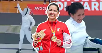 Mara Luisa Doig gana la medalla de oro en esgrima para Per.