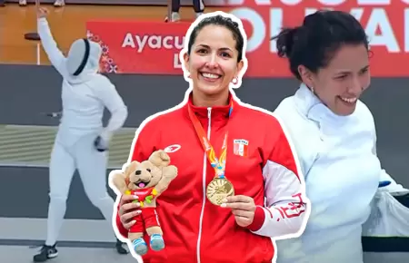 Mara Luisa Doig gana la medalla de oro en esgrima para Per.