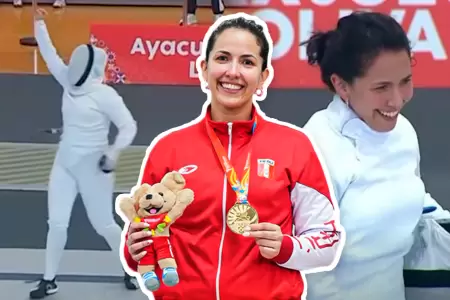 Mara Luisa Doig gana la medalla de oro en esgrima para Per.