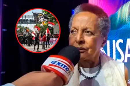 Susana Baca mostr su respaldo a las manifestaciones promovidas por la 'Generaci