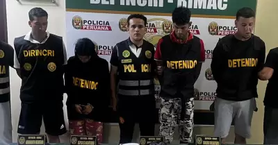 PNP captura a presuntos extorsionadores en el Rmac