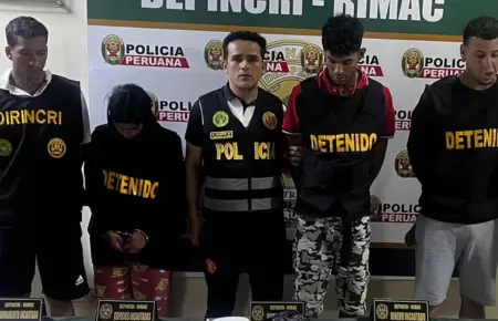 PNP captura a presuntos extorsionadores en el Rmac