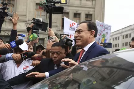 Mart�n Vizcarra llega a lectura de sentencia